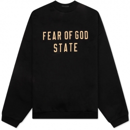 ◆당일◆25SS 에센셜 로고 크루넥 기모 맨투맨 블랙 192BT246260F BLACK