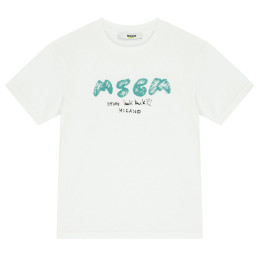 ◆키즈◆25SS 여성 로고 프린트 티셔츠 화이트 S5MSJBTH295 001