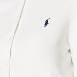 ◆당일◆26SS 포니 자수 클래식 폴로 가디건 화이트 211972110 002