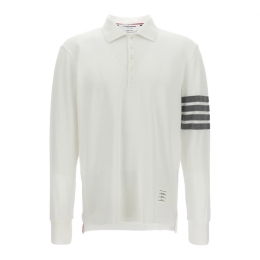 ◆당일◆25FW 클래식 사선 완장 폴로 롱슬리브 화이트 MJP137G 07976 100