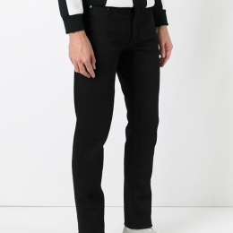 ◆11주년◆레드 스타 자수 슬림핏 블랙진 17S0906465 001