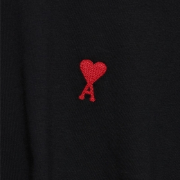 ◆당일◆25FW 하트 로고 자수 티셔츠 블랙 BFUTS035 724 001