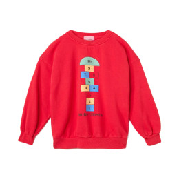 ◆키즈◆25FW 키즈 홉스코치 프린트 스웻셔츠 레드 B225AC036 611