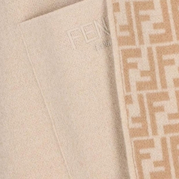 ◆키즈◆키즈 FF패턴 후드 케이프 베이지/카멜 JFQ057 AO29 F0AYG