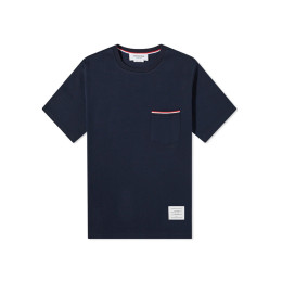 26SS 삼선 포켓 라운드 티셔츠 네이비 MJS010A 01454 415