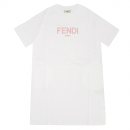 ◆키즈◆23SS 키즈 시그니처 로고 원피스 화이트 JFI225 AEXL F0TU9