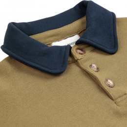 ◆키즈◆키즈 로고 올오버 폴로 맨투맨 카키 B225AC044 370