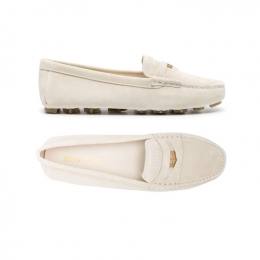 ◆당일◆25FW 로고 각인 드라이빙슈즈 베이지 5DD022 054 F0354