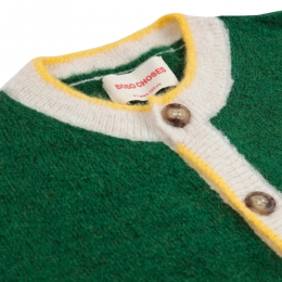 ◆키즈◆키즈 칼레이도스코프 자카드 가디건 파인 그린 B225AC114 311