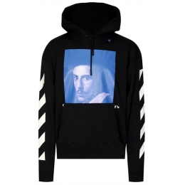 ◆12주년◆베르니니 프린팅 후드티 블랙 OMBB037F18192011 1030