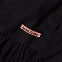 ◆당일◆25FW FN-UX 시그니처 로고 울 머플러 블랙 CA0209 900