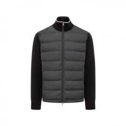 ◆당일◆25FW 로고 패치 집업 경량패딩 블랙 9B000 03 M1367 999