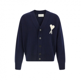 ◆당일◆26SS 하트 로고 울 가디건 잉크/에쿠르 UKC380 KN0156 A116