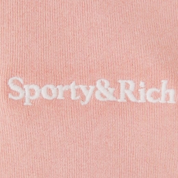 ◆당일◆22FW 로고 자수 기모 맨투맨 라이트핑크 CR622RO