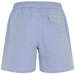 ◆당일◆25SS 포니 자수 클래식 스트라이프 스윔 숏팬츠 블루 710957784 001
