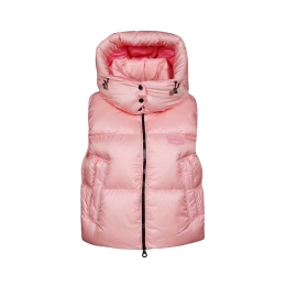 ◆당일◆25FW 빈데미아트릭스 VINDEMIATRIX 후드 패딩조끼 네온핑크 VDDV01325K0001 COL