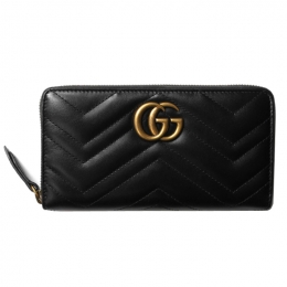 ◆당일◆25SS GG 마몬트 마틀라세 장지갑 블랙 443123 DTD1T 1000