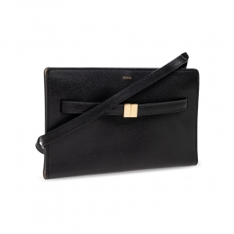 26SS 벨티드 레더 크로스백 블랙 261-WAM0052-LE0025-001