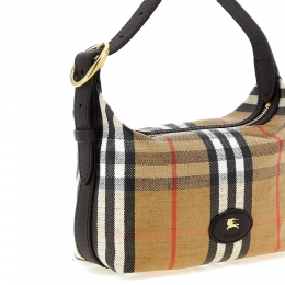 26SS 코티드 체크 하이랜드 미니더플 토트/숄더백 샌드 8119773