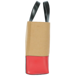 ◆당일◆25SS 로고 컬러블록 토트&숄더백 브라운/레드 SHMP0039Q0 P5070 ZO282