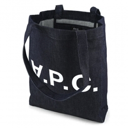 ◆당일◆25FW LAURE 로고 프린팅 데님 토트백 인디고 COCSX M61445 IAI