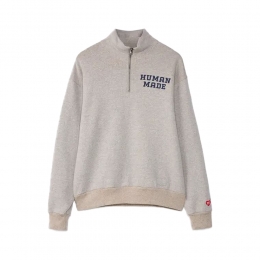 26SS 로고 프린트 하프 집업 맨투맨 그레이 HM30CS010 GREY