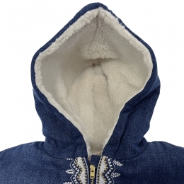 ◆키즈◆키즈 멜벳 코트 스톤블루 25F_C0175 STBLU