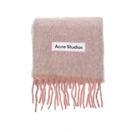 ◆당일◆25FW FN-UX 시그니처 로고 울 머플러 더스티핑크 CA0290 416