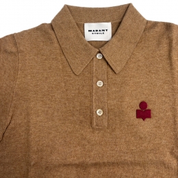 ◆당일◆26SS 알테아 ALTHEA 로고 자수 니트 폴로 티셔츠 카멜/그라니타 PU0849FA C1L17E CMGA