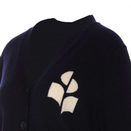 ◆당일◆25FW 노튼 NORTON 로고 가디건 미드나잇 CA0097FA A1X05E 30MI