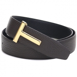 ◆당일◆24SS 금장 T 로고 버클 양면 벨트 브라운/블랙 TB224T LCL050 C7906