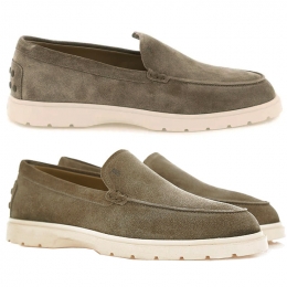 ◆당일◆25FW T 로고 슬립온 로퍼 다크베이지 XXM59K00040 M8W C413