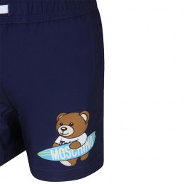 ◆키즈◆24SS 키즈 베어 프린팅 스윔 숏팬츠 다크네이비 HOL01C LKA02 40016
