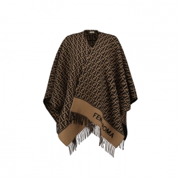 ◆당일◆25FW FF 캐시미어 케이프 브라운 FXX723 AQCW F0QE1