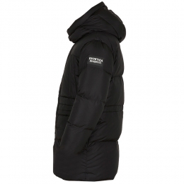 ◆당일◆25FW 티마 TIMA 로고 패치 후드 패딩 자켓 블랙 VUDJ08026K0001 BKS