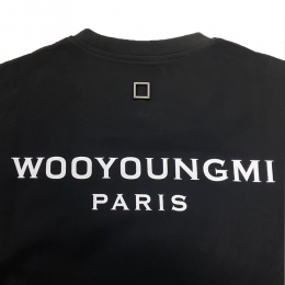 ◆당일◆25SS 시그니처 백로고 티셔츠 블랙 W251TS07 708B