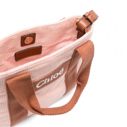 ◆키즈◆24FW 키즈 로고 자수 코듀로이 숄더&토트백 핑크 C20274 454