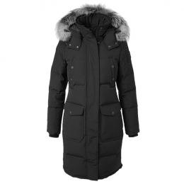 ◆14주년◆CAUSAPCAL 폭스퍼 미드 패딩 자켓 블랙 M39LP211 310