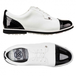 ◆당일◆22FW 여성 캡 토 갤리벤터 골프화 화이트/블랙 G4LC20EF04 S/ONX