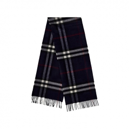 ◆당일◆26SS 자이언트 체크 머플러 블루 8112641