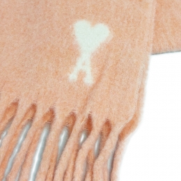 ◆당일◆25FW 하트 로고 알파카 머플러 파우더 USF673 AW0004 680