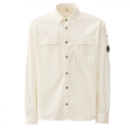 ◆당일◆25SS 렌즈 와펜 롱 슬리브 셔츠 화이트 18CMSH140A 110143G 103