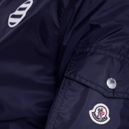26SS 모네 MORNAY 스트라이프 로고 패치 자켓 네이비 1A001 68 539ZD 778