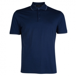 ◆12주년◆삼선 카라 티셔츠 네이비 UG526 747 B09