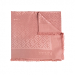 ◆당일◆25FW 울 실크 블렌드 스카프 핑크마카롱 FXT069 AJW7 F1TTU