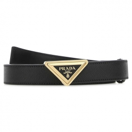 ◆당일◆25SS 삼각 로고 버클 벨트 블랙 1CC522 053 F0002