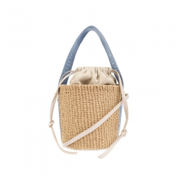 ◆당일◆26SS 우디 스몰 버킷&크로스백 워시드블루 CHC23AS381L18 4E2