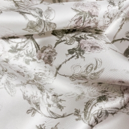 26SS 로지에 드 90 스퀘어 스카프 화이트/바이올렛 61RSE090I645 C440