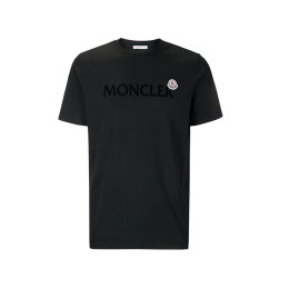 ◆당일◆25FW 로고 패치 티셔츠 블랙 8C000 75 8390T 999