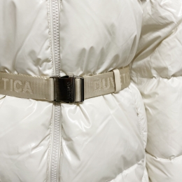 ◆당일◆25FW 알로로 ALLORO 로고 패치 패딩자켓 아이보리 VDDJ31046K0001 IVS